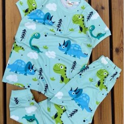 تصویر تیشرت شلوار راحتی بچگانه طرح دایناسور 