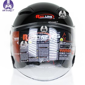 تصویر کلاه کاسکت بدون فک ردلاین مدل 956 مشکی Redline helmet without chin model 956 black