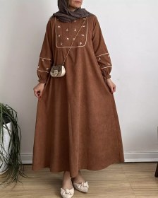 تصویر مانتو عبایی پرگل 