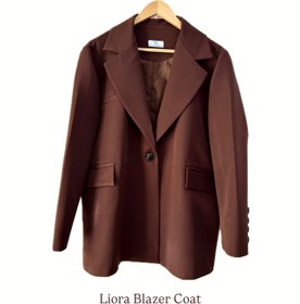 تصویر بلیزر کت لیورا رنگ موکا Liora Blazer Coat | Mocha