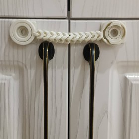 تصویر قفل کابینت سازا مدل زنجیر بسته ۴عددی 