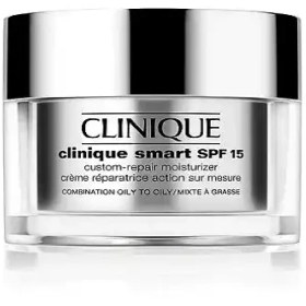 تصویر کرم اسمارت روز کلینیک (اصل) جوانساز با اس پی اف ۱۵ حجم ۱۵ میل مدل Clinique Smart Broad Spectrum SPF 15 Custom-Repair Moisturizer Clinique Smart Broad Spectrum SPF 15 Custom-Repair Moisturizer