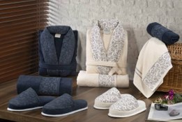 تصویر ست عروس داماد دوقلو ۱۰ تیکه ربکا 