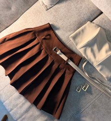 تصویر دامن کوتاه پلیسه 