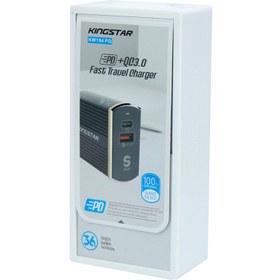 تصویر شارژر دیواری کینگ استار مدل KW194PQ Fast Charge 36W Kingstar KW194PQ Fast Charge 36W Wall Charger