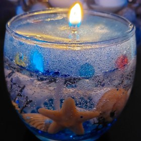 تصویر شمع تنگی ژله ای دریایی برفی to/a۲ - آبی برفی candle_panah