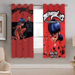 تصویر پرده نیروانا طرح دختر کفش دوزکی کودک مدل هازان کد 8598 سایز 140×200 سانتی متر 