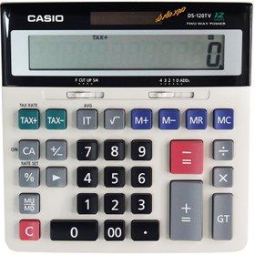 تصویر ماشین حساب رومیزی کاسیو مدل DS-120TV ا Casio DS-120TV Calculator Casio DS-120TV Calculator