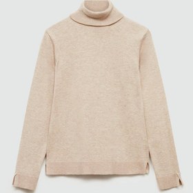تصویر یقه اسکی کرمی دخترانه - ۱۳سال Cream turtleneck for girls