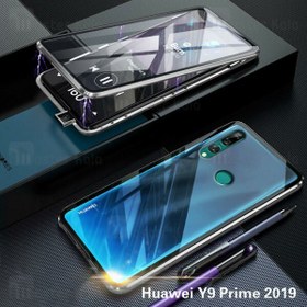 تصویر قاب مگنتی 360 درجه Huawei Y9 Prime 2019 / Honor 9x Global Magnetic 2 in 1 Case دارای گلس صفحه 