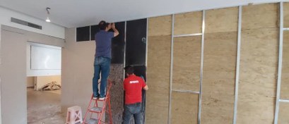 تصویر عایق صوتی دیوار مشترک 