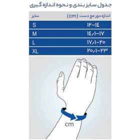 تصویر شست بند طبی نئوپرنی آتل دار پاک سمن کد 110 