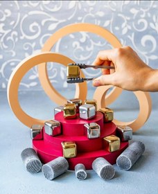 تصویر یخ مصنوعی 8عددی طلایی 