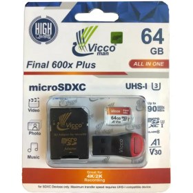 تصویر کارت حافظه Viccoman مدل Final 600X Plus ظرفیت 64 گیگابایت 