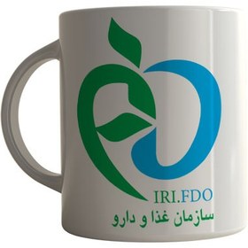 تصویر ماگ چاپلینو با طرح آرم سازمان غذا و دارو – M159 Mug Chaplino with the logo design of Food and Drug Organization