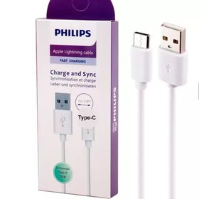 تصویر کابل شارژ فست تایپ سی Philipsـ 1 متری 