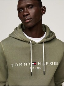 تصویر سویشرت مردانه تامی هیلفیگر اورجینال سبز Tommy Hilfiger MW0MW11599PLI 