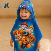 تصویر حوله پانچو بچه گانه (طرح سگ های نگهبان) 