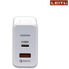 تصویر شارژر دیواری 65 وات لیتو مدل LH-21 به همراه کابل تبدیل USB-C 