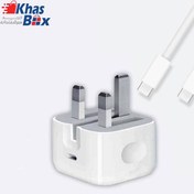 تصویر کابل و شارژر اصلی آیپد iPad Pro 12.9 2022 