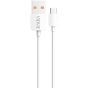 تصویر کابل تبدیل USB به microUSB ویدوی مدل CB412V2 طول 2 متر 