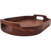 تصویر سینی چوبی سالیکسل مدل S133 سینی چوبی بیضی