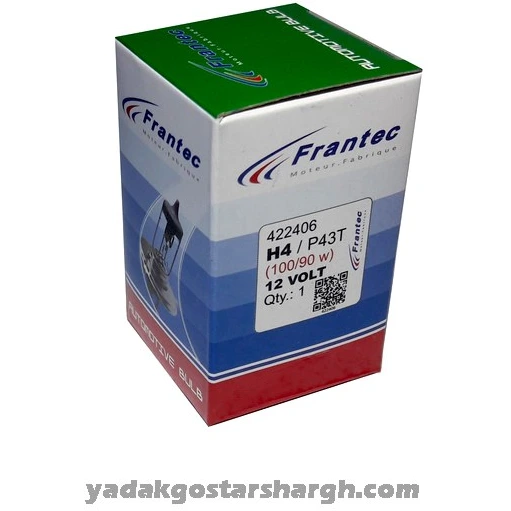 خرید و قیمت لامپ چراغ جلو سه خار 100/90 Frantec | ترب