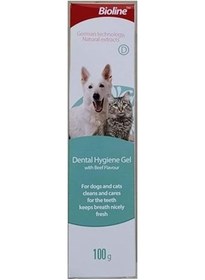 تصویر ژل بهداشت دهان و دندان بیولاین برای گربه‌ها و سگ‌ها 100 گرم برند bioline Bioline Dental Hygiene Gel For Cats & Dogs 100g