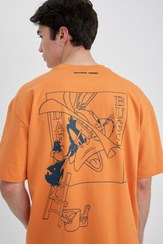 تصویر تیشرت کوتاه آستین Looney Tunes با یقه دست دوز بزرگ B8086AX24SM | Defacto | 828668395 | اورجینال 