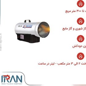 تصویر جت هیتر گازی نیرو تهویه البرز مدل QG-25 