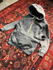 تصویر هودی باکسی سنگشور نخ پنبه - ذغالی / xl 