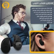 تصویر هندزفری بلوتوث حلزونی تک گوش Wireless Bluetooth