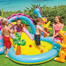 تصویر استخر بادی اینتکس دینو سرسره دار اژدها 57135 ا Intex 57135 Inflatable Pool Intex 57135 Inflatable Pool