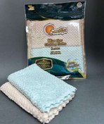 تصویر دستمال چهار خانه سه بعدی میکرو فایبر 2 عددی برند سانتکس سایز 30×30 
