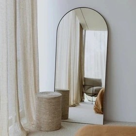 تصویر آینه قدی گنبدی چوبی مدل 140-MAN-40 