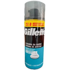 تصویر فوم اصلاح صورت های حساس ژیلت سری پرفیوم اورجینال حجم 400 میلی لیتر Gillette Sensible Original Perfume Shaving Foam 400 m