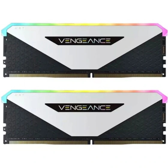 خرید و قیمت رم کورسیر VENGEANCE RGB RT White 32GB Dual 4000MHz