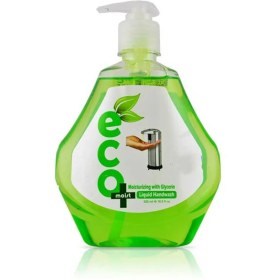 تصویر مایع دستشوئی ایکومویست حاوی گلیسیرین رنگ سبز حجم 525 میلی لیتر eco moist toilet liquid containing green glycerin 525ml