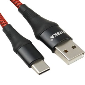 تصویر کابل تایپ سی فست شارژ Hiska LX-276 2.4A 1m Hiska LX-276 2.4A 1m Type-C Cable