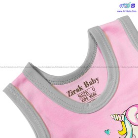 تصویر لباس رکابی نوزاد طرح‌ یونیکورن برند زیرک بیبی Zirak Baby 