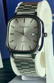 تصویر ساعت مردانه کاسیو اورجینال صفحه مربع عقربه ای 3298-c Casio 3298-c