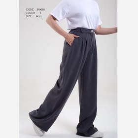 تصویر شلوار بگ سیلک مشکی 