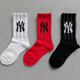 تصویر جوراب ساقدار NY socks ny