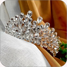 تصویر تاج پرنسس تمام سنگ اصل - ۷ سانت taj pransesi