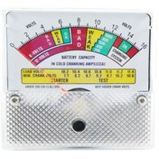 تصویر ولت متر و نمایشگر آنالوگ تستر و شارژر باتری Analogue battery tester display