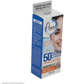 تصویر كرم ضد آفتاب اس پی اف 50 پوست خشك و حساس50 میلی لیتر پیكسل Pixxel SPF50 Sunscreen Cream For Dry and Sensitive Skin