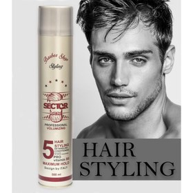 تصویر اسپری نگهدارنده مو سکتور مدل 505 (500میل) Sector hair care spray model 505-500ml