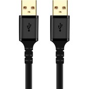 تصویر کابل USB کی نت پلاس مدل KP-C4012 طول 1.5 متر K-NET PLUS KP-C4012 USB 2.0 AM to USB 2.0 AM Cable 1.5m