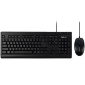 تصویر کیبورد و ماوس هترون مدل HKC-221 Hatron HKC-221 Keyboard and Mouse