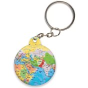 تصویر تگ NFC طرح جاکلیدی مدل نقشه جهان کد ME 